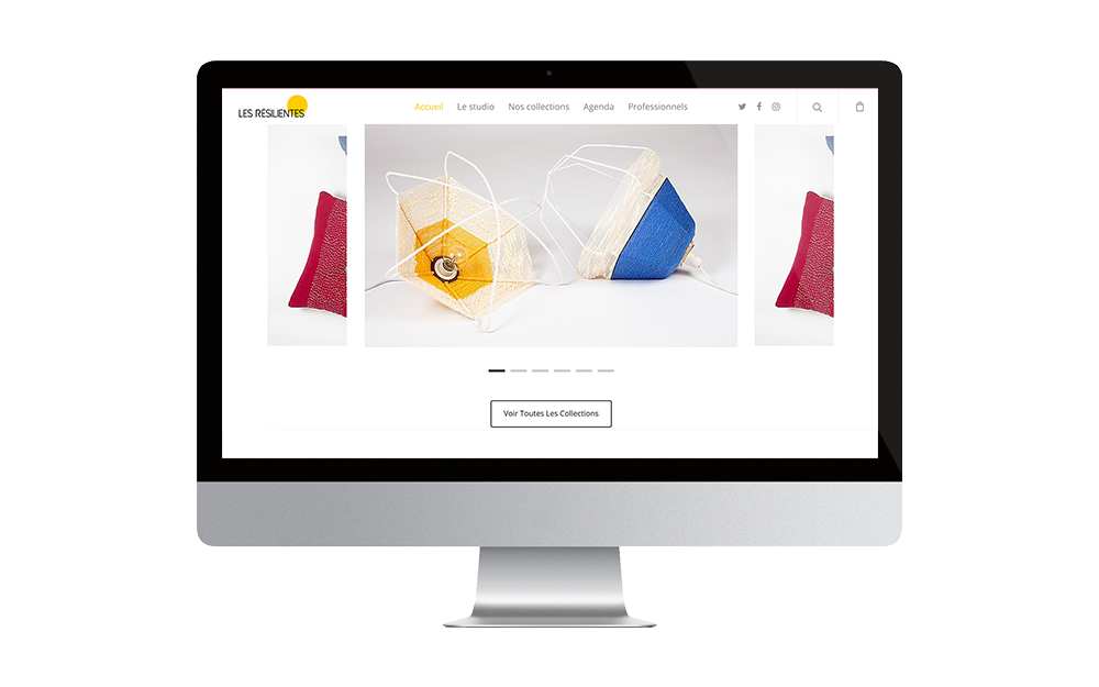 Site e-commerce Les Résilientes réalisé par les apprenants de Label Ecole, école e-commerce inclusive